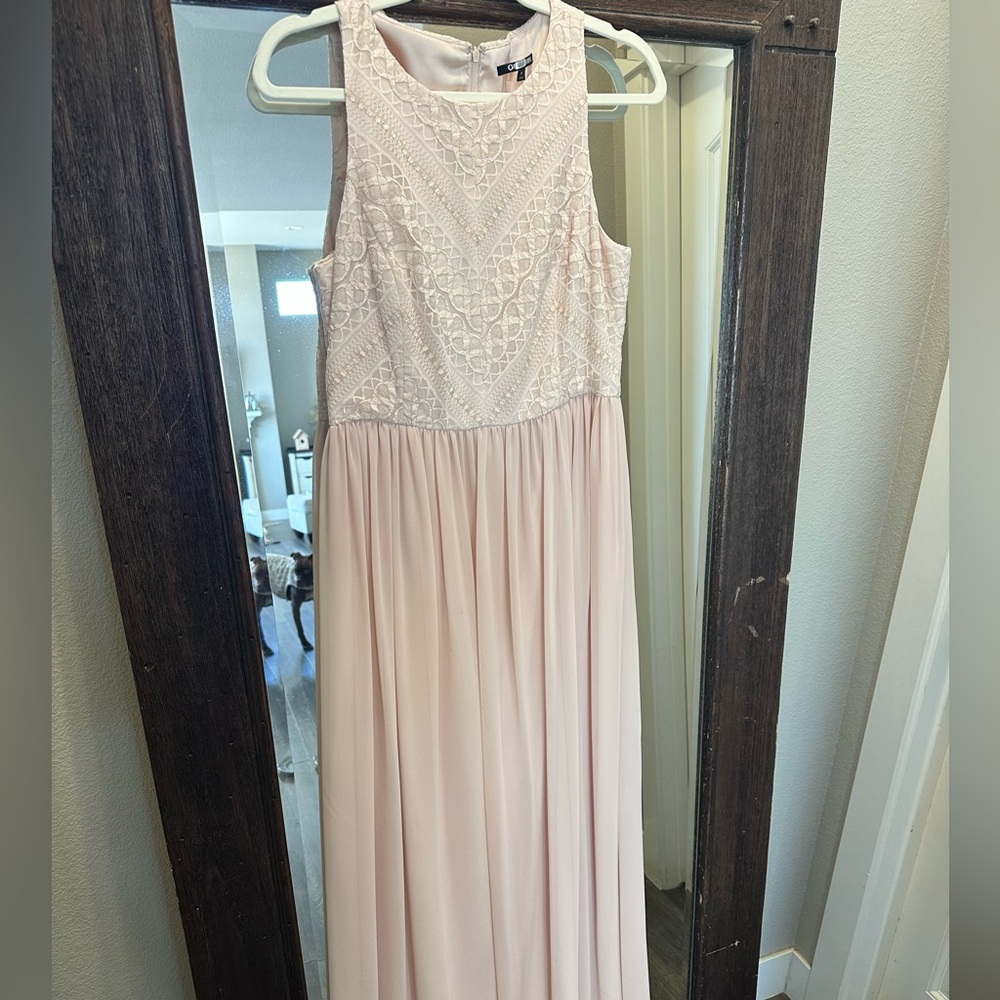 Gianni Bini Blush Lace Dress